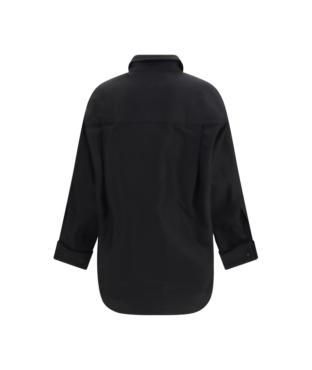 BALENCIAGA Черная хлопковая рубашка, фото 2