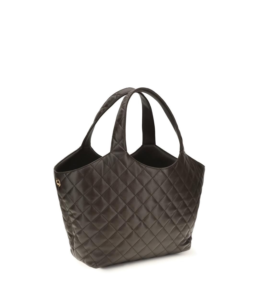 SAINT LAURENT Зеленая кожаная сумка тоут, фото 3