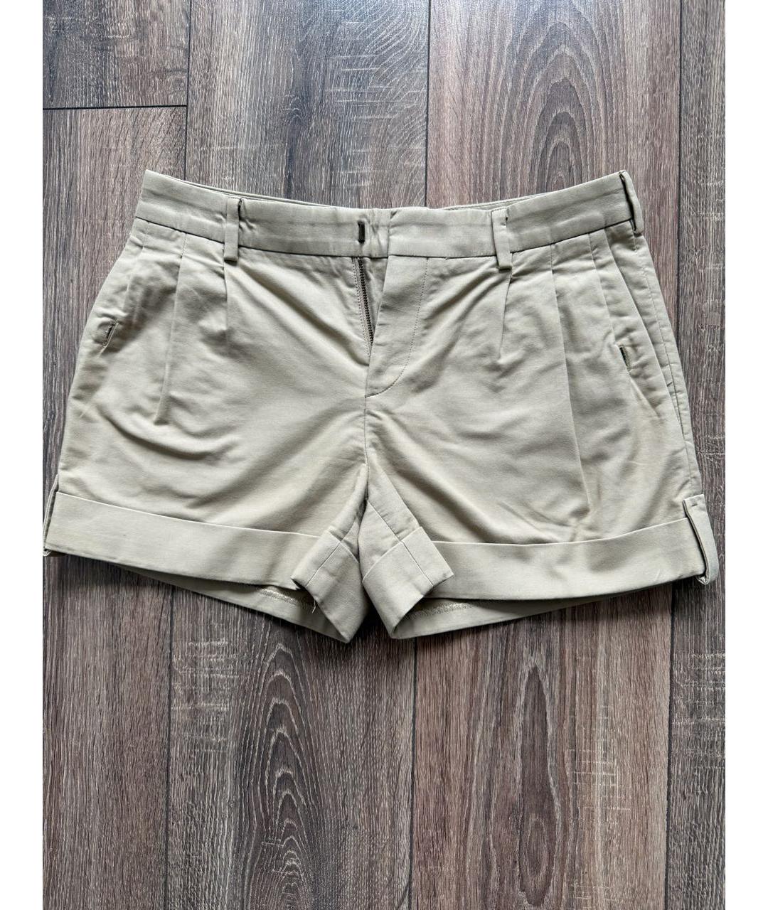 SAINT LAURENT Бежевые шорты, фото 4