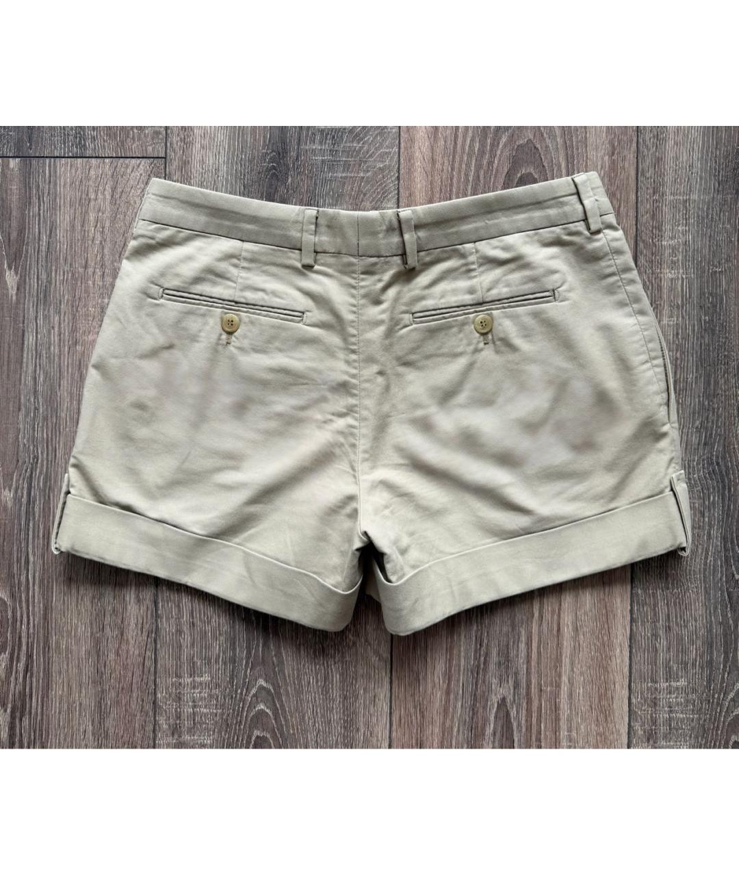 SAINT LAURENT Бежевые шорты, фото 3