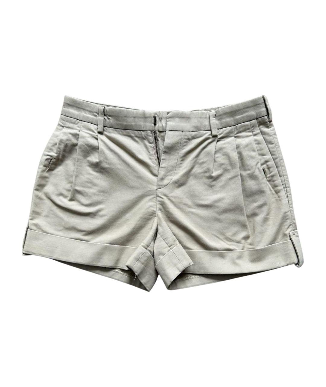 SAINT LAURENT Бежевые шорты, фото 1