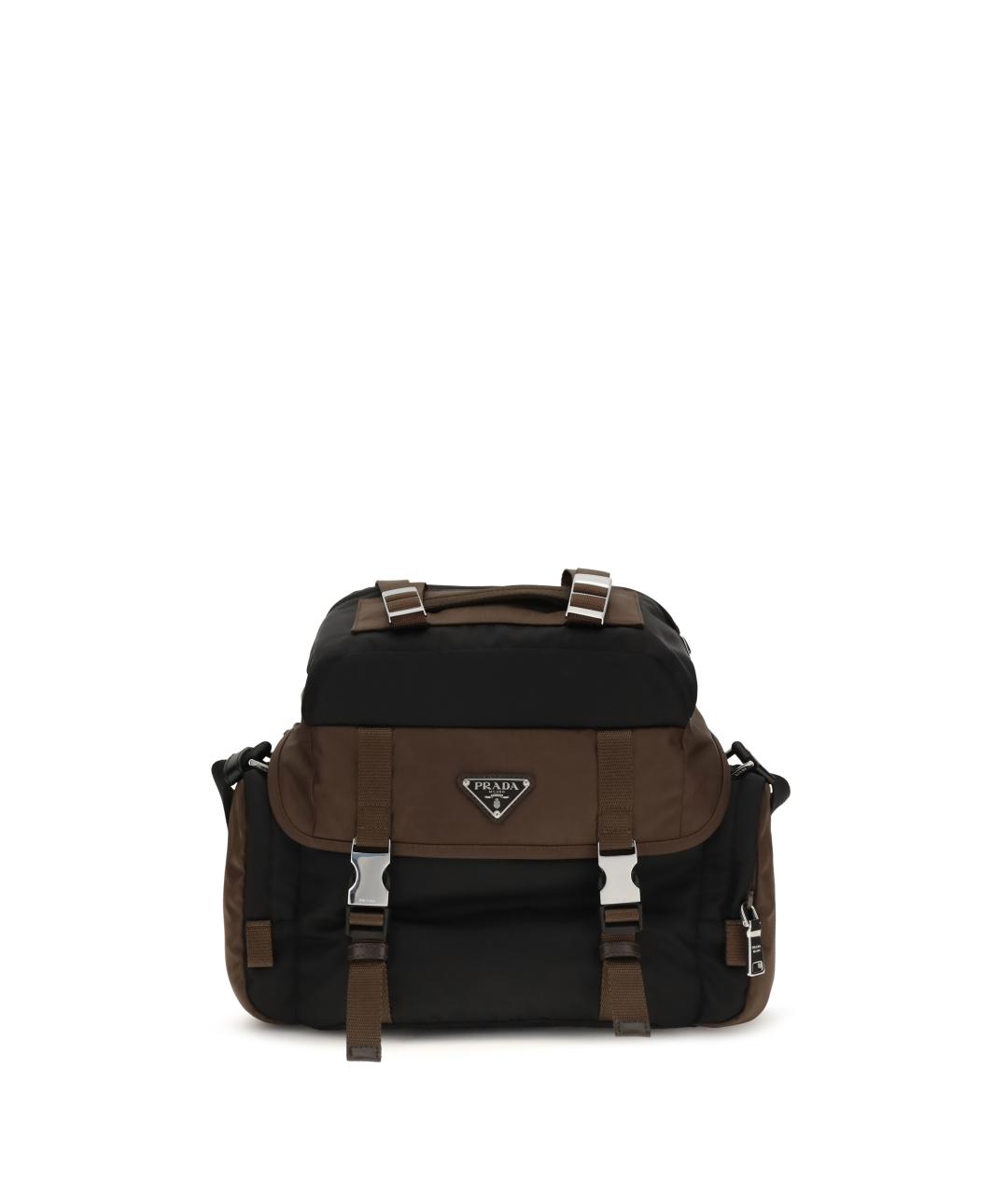 PRADA Черная тканевая сумка на плечо, фото 1