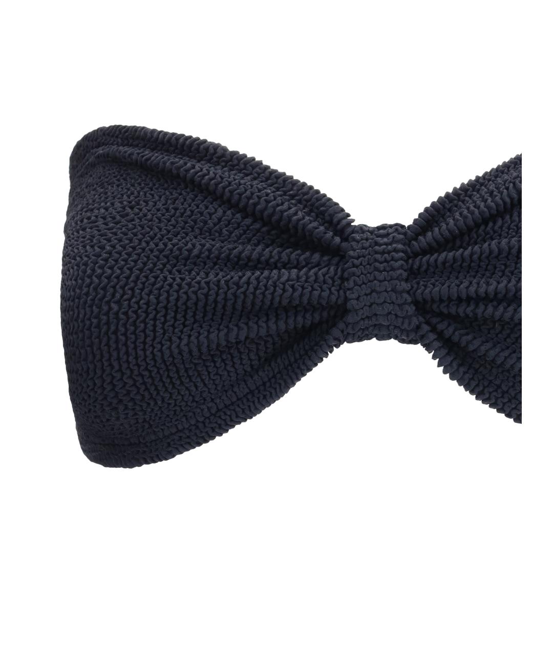 HUNZA G Черный полиамидовый купальник, фото 3