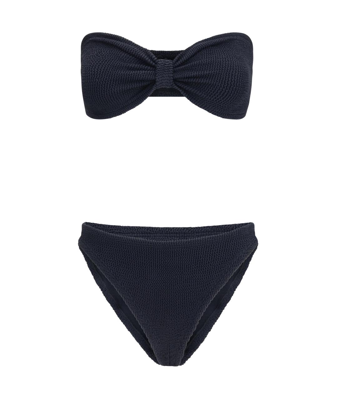 HUNZA G Черный полиамидовый купальник, фото 1