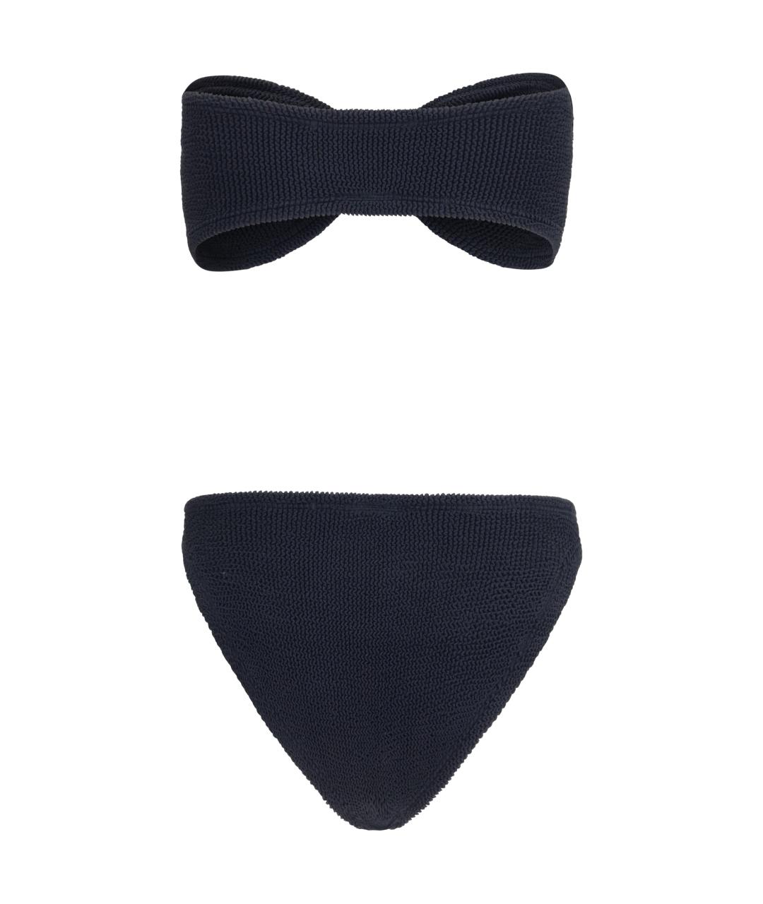 HUNZA G Черный полиамидовый купальник, фото 2