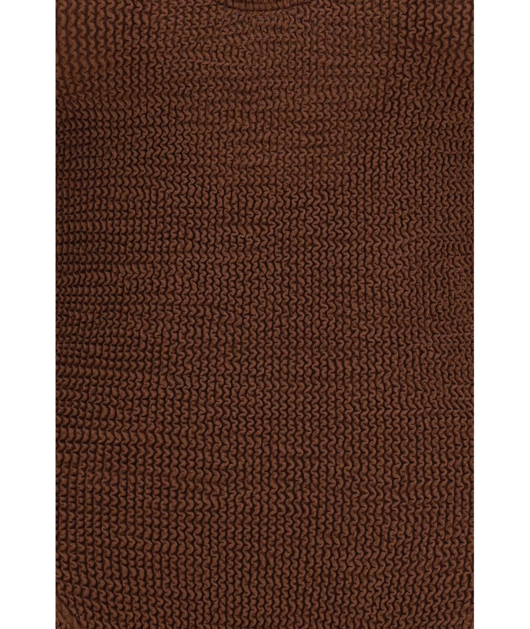 HUNZA G Коричневый полиамидовый купальник, фото 3