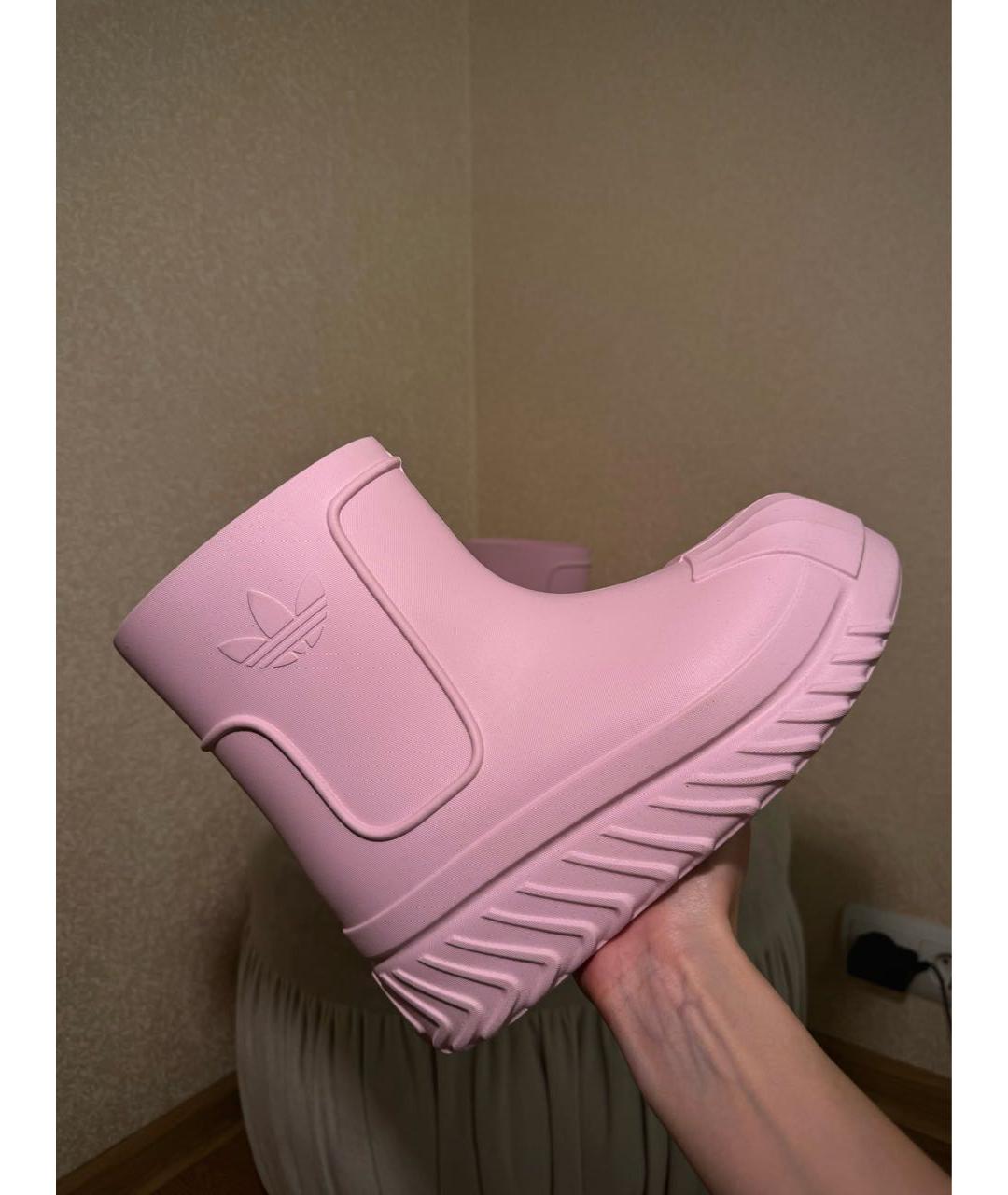ADIDAS Розовые резиновые сапоги, фото 5