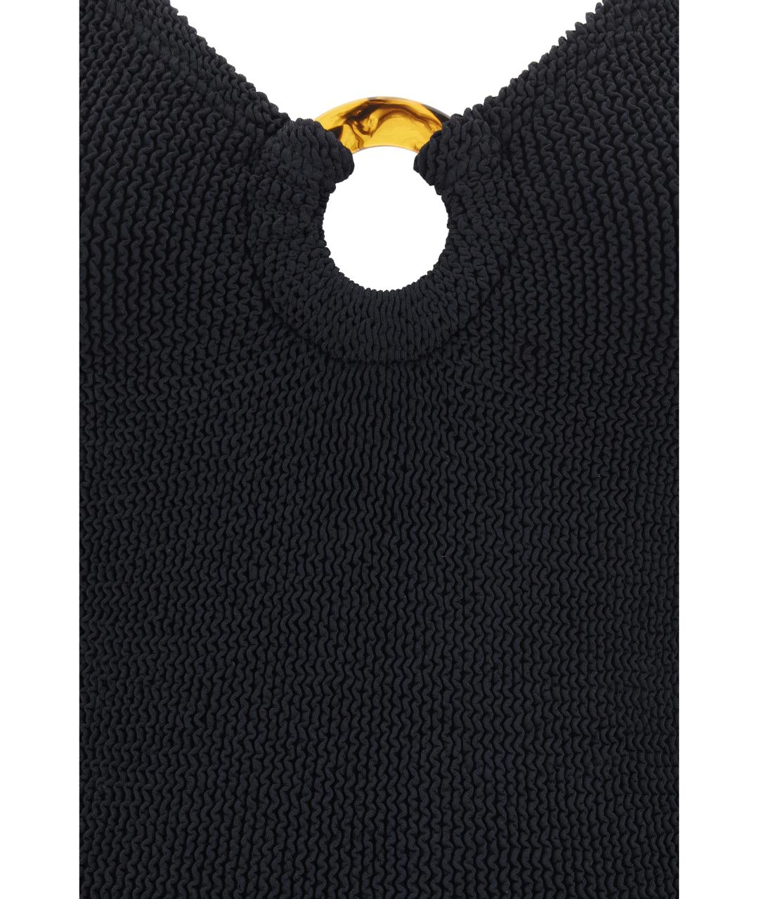 HUNZA G Черный полиамидовый купальник, фото 3