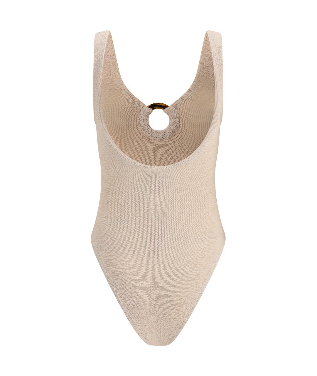 HUNZA G Розовый полиамидовый купальник, фото 2