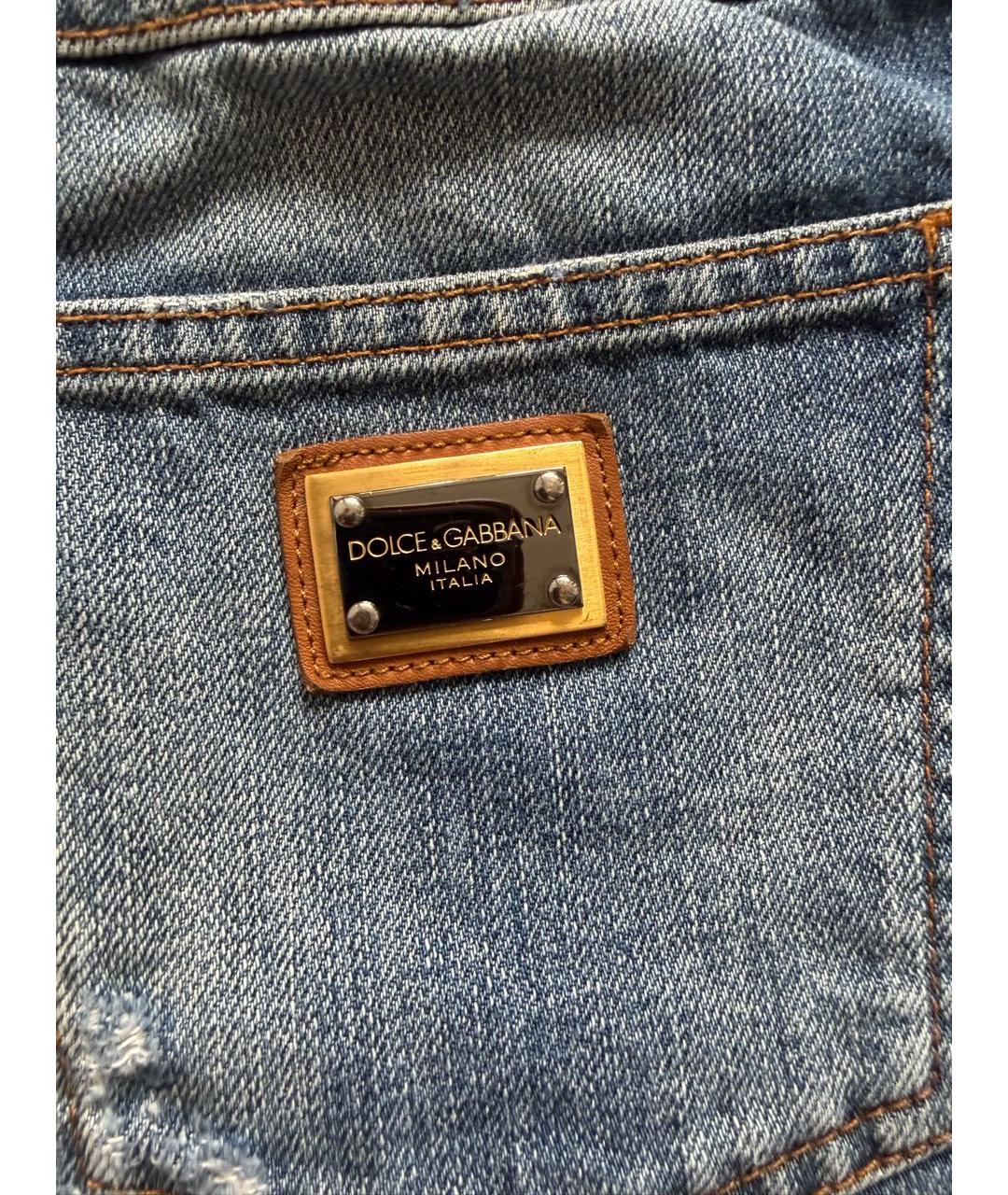 DOLCE&GABBANA Голубые деним шорты, фото 3