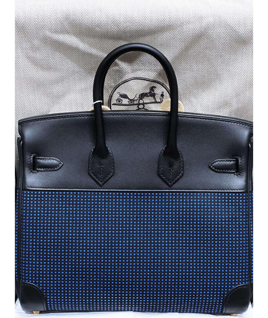 HERMES Синяя сумка с короткими ручками, фото 2