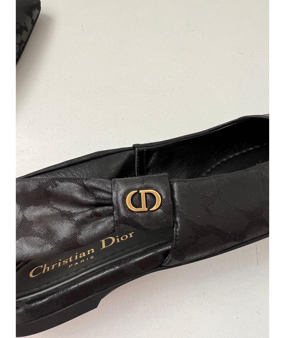 CHRISTIAN DIOR Черные балетки, фото 5
