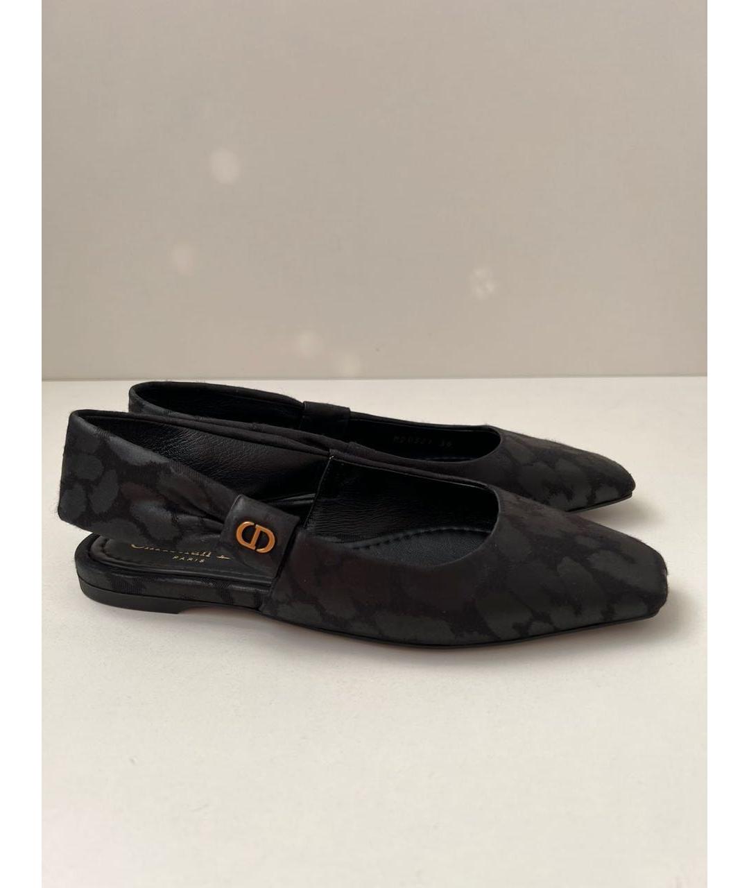 CHRISTIAN DIOR Черные балетки, фото 9
