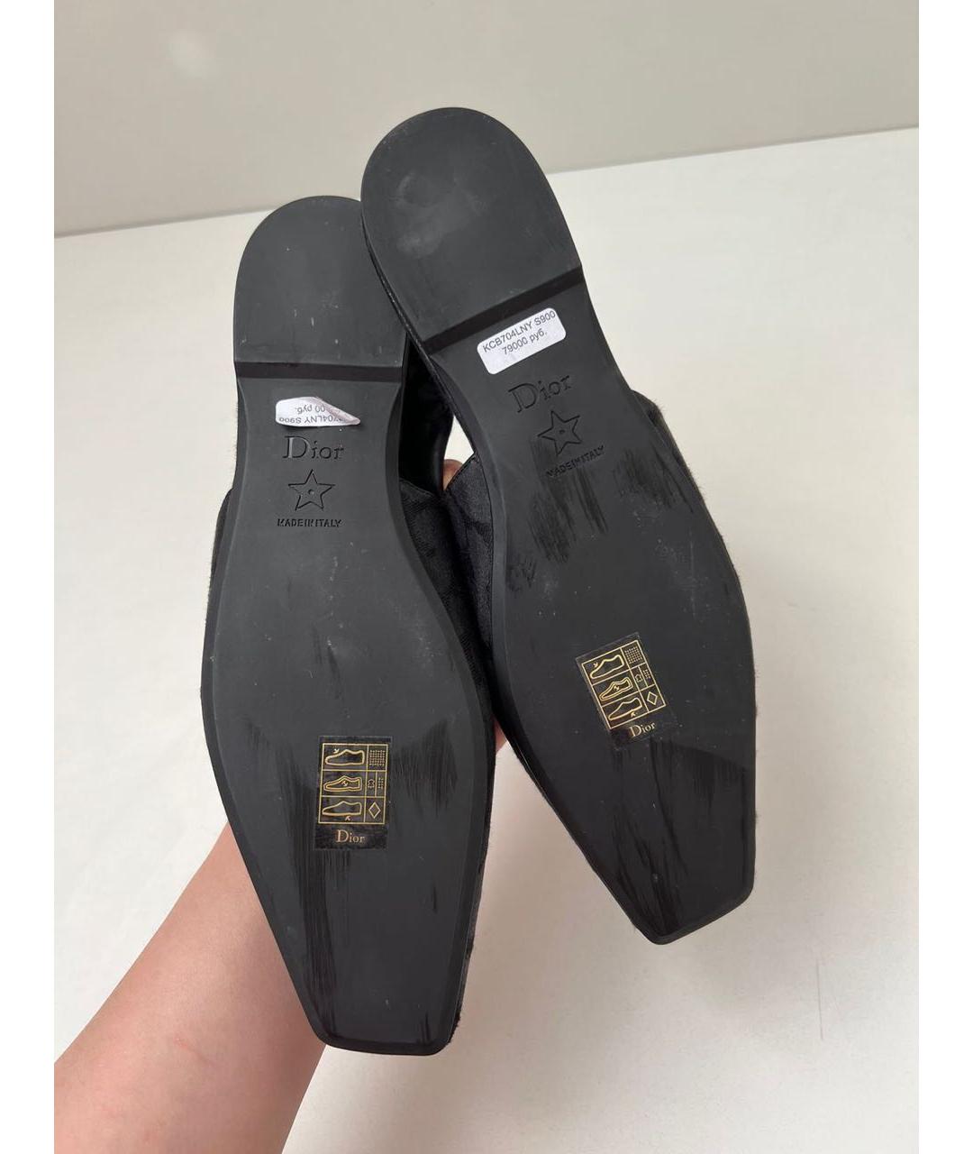 CHRISTIAN DIOR Черные балетки, фото 8