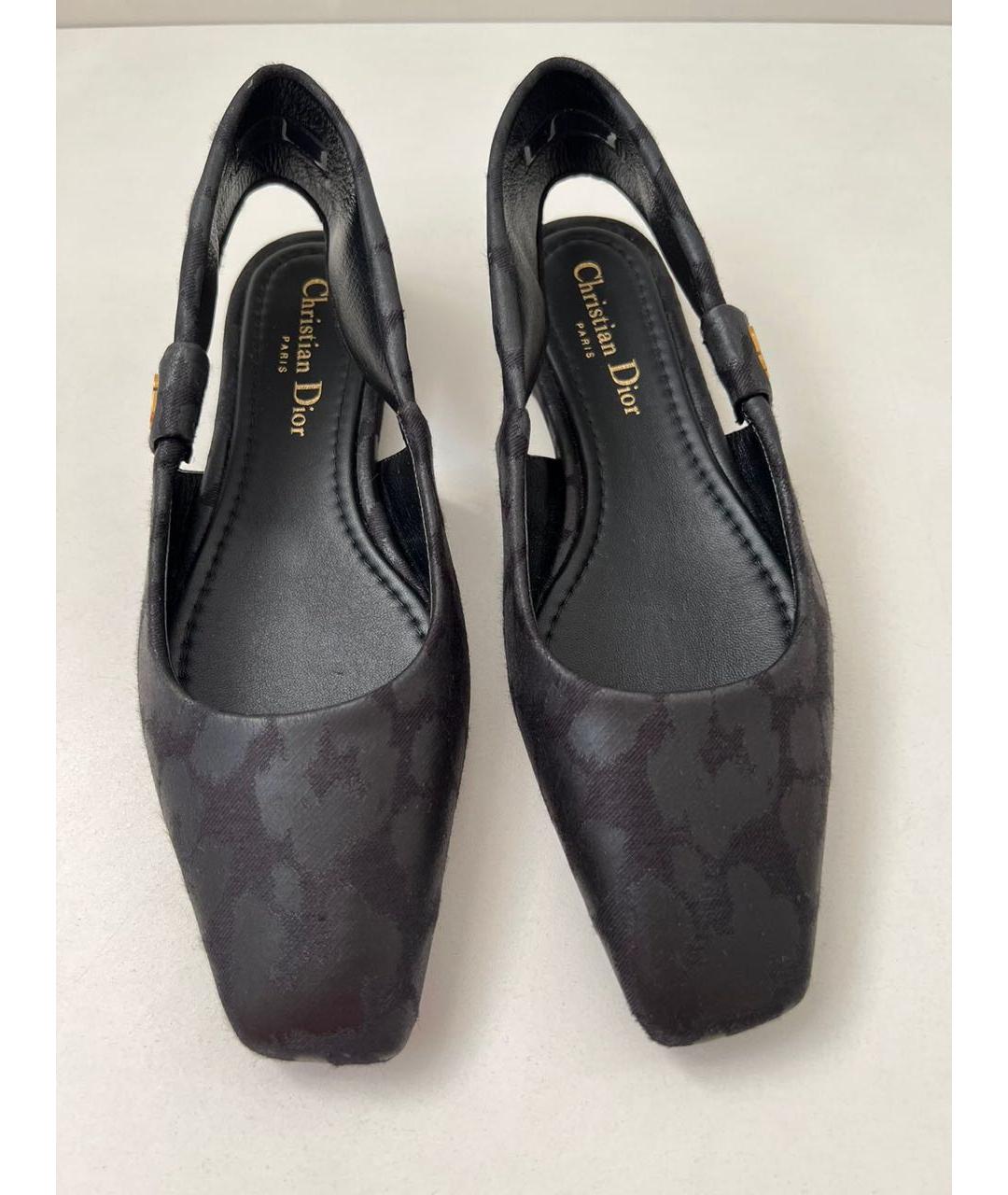 CHRISTIAN DIOR Черные балетки, фото 2