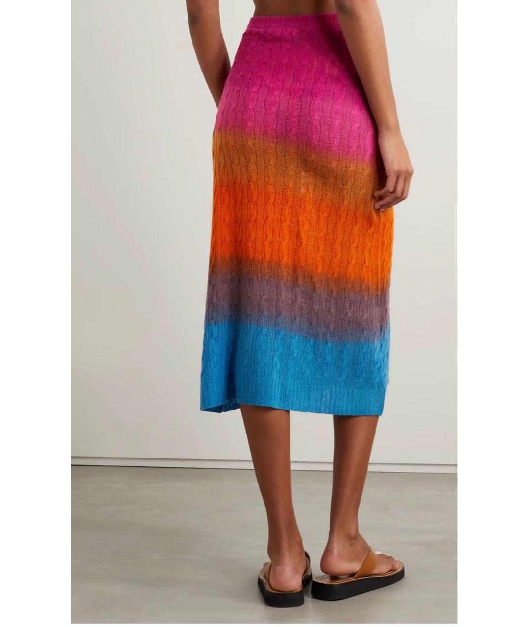 ETRO Мульти шерстяная юбка миди, фото 8