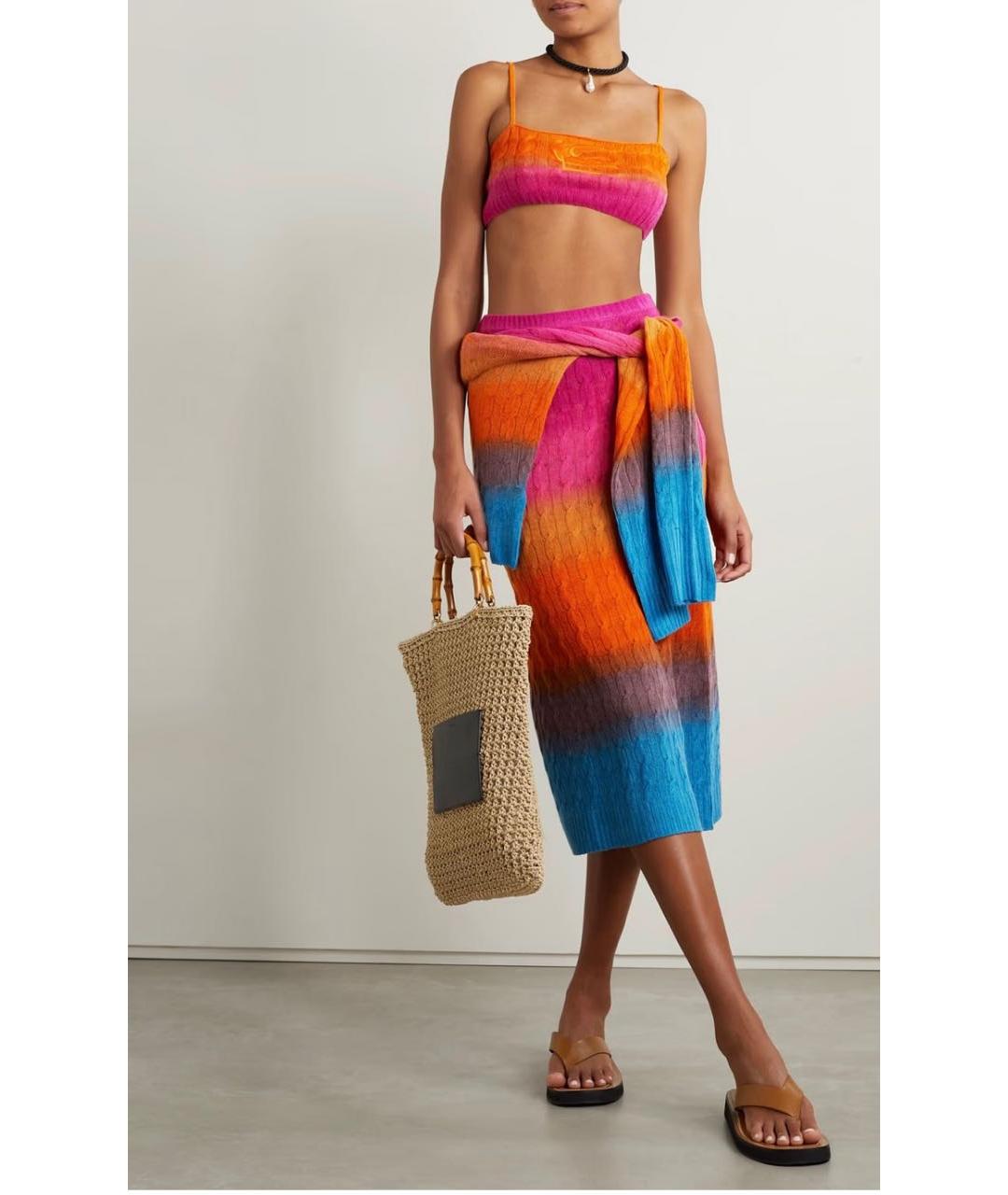 ETRO Мульти шерстяная юбка миди, фото 7