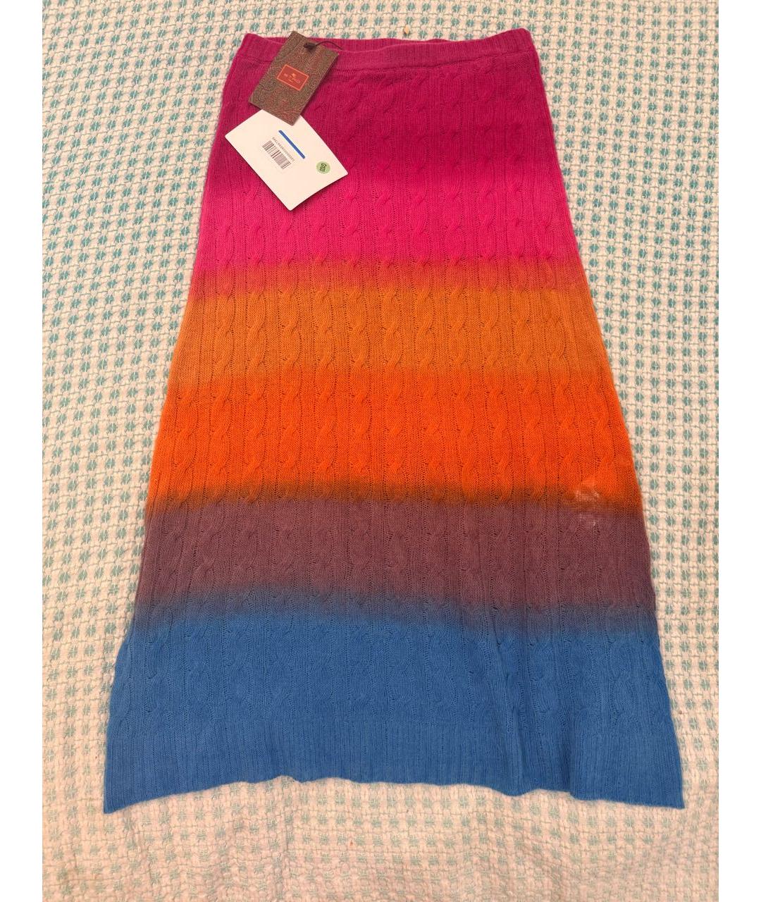 ETRO Мульти шерстяная юбка миди, фото 2