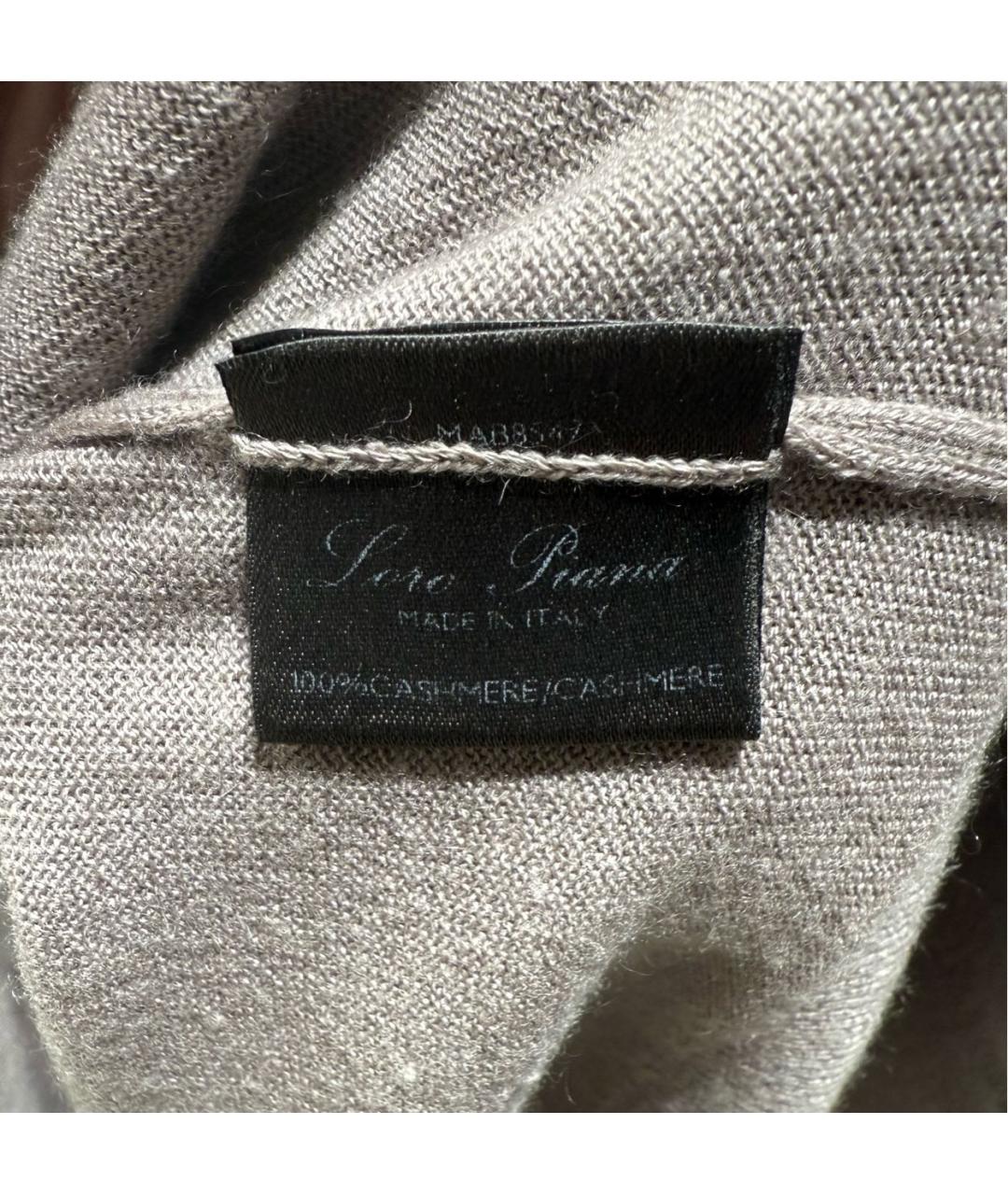 LORO PIANA Серое кашемировое повседневное платье, фото 5