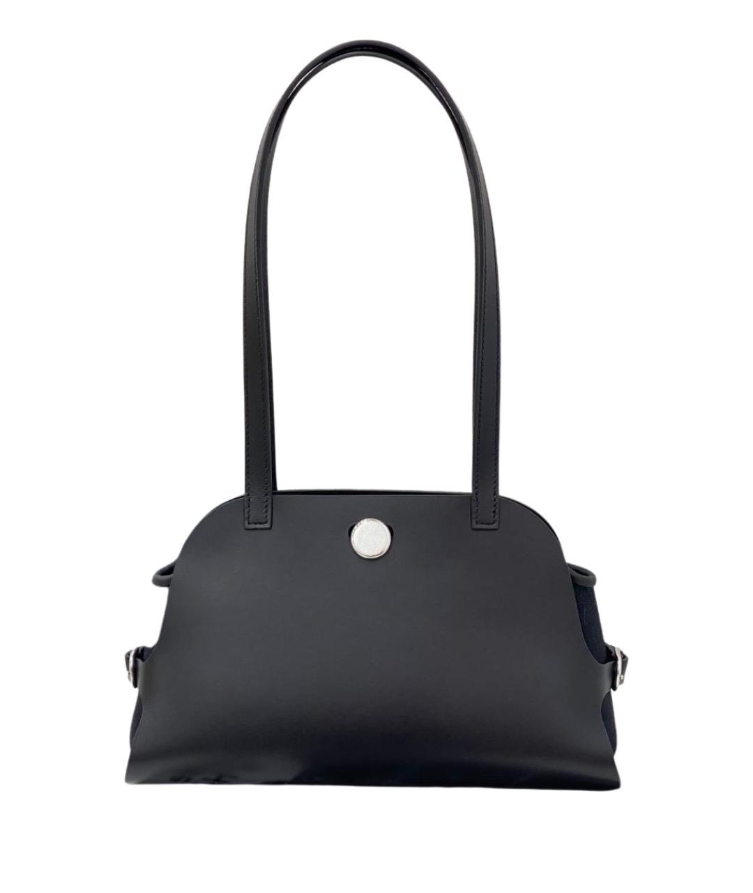 HERMES Черная кожаная сумка через плечо, фото 1