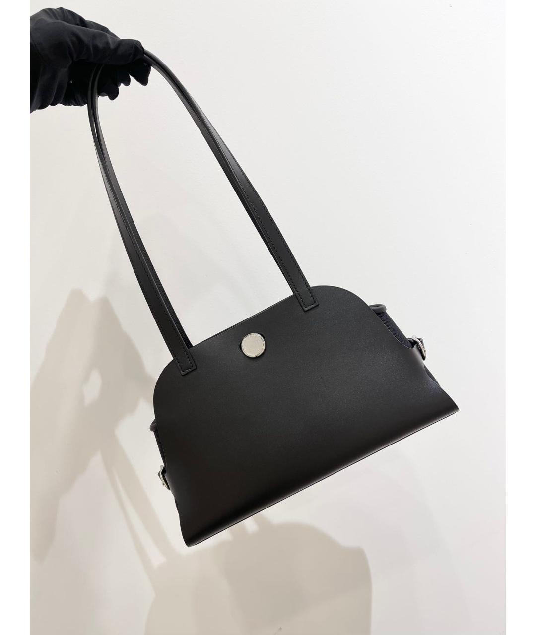 HERMES Черная кожаная сумка через плечо, фото 2