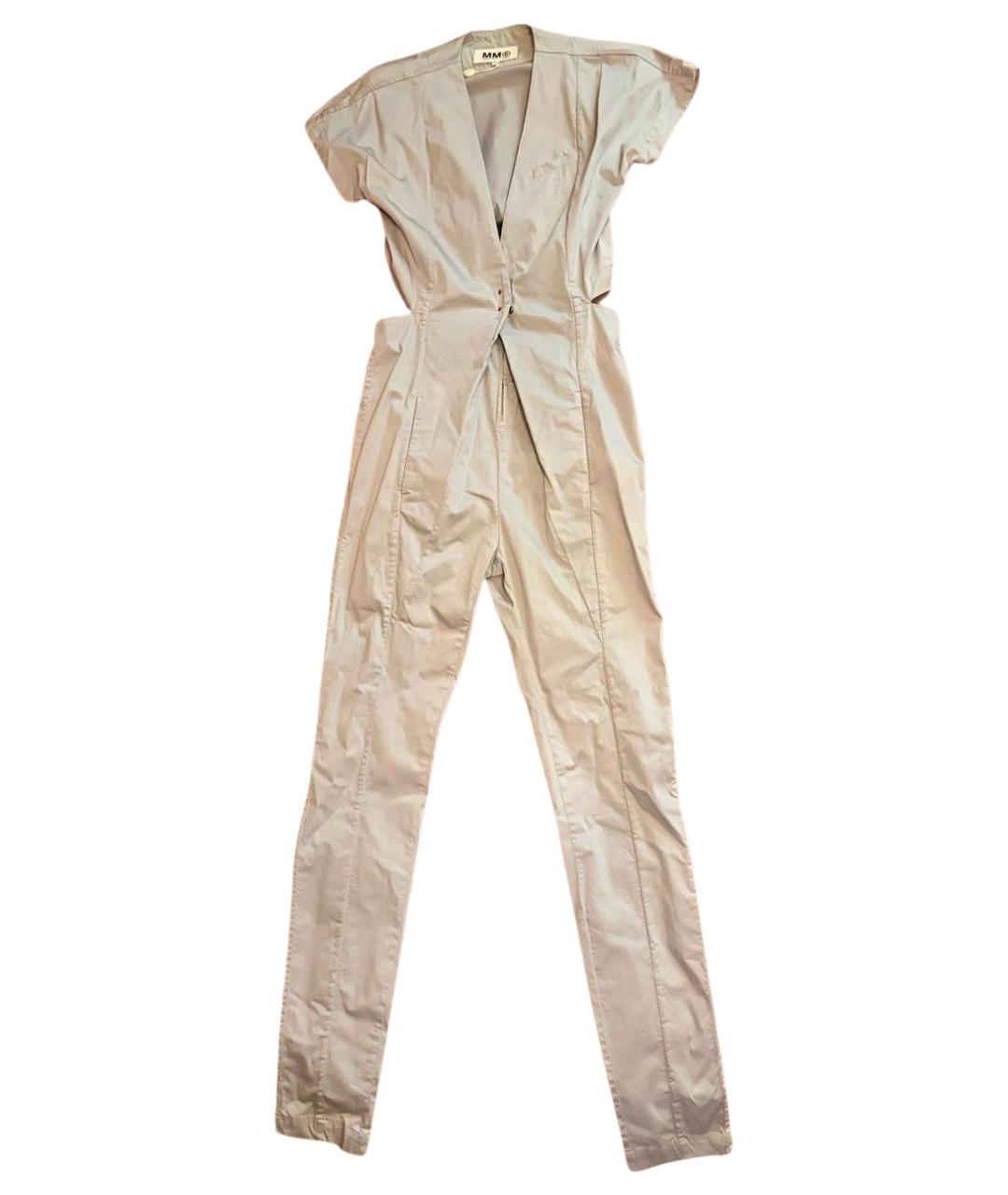 MM6 MAISON MARGIELA Серый хлопковый комбинезон, фото 1