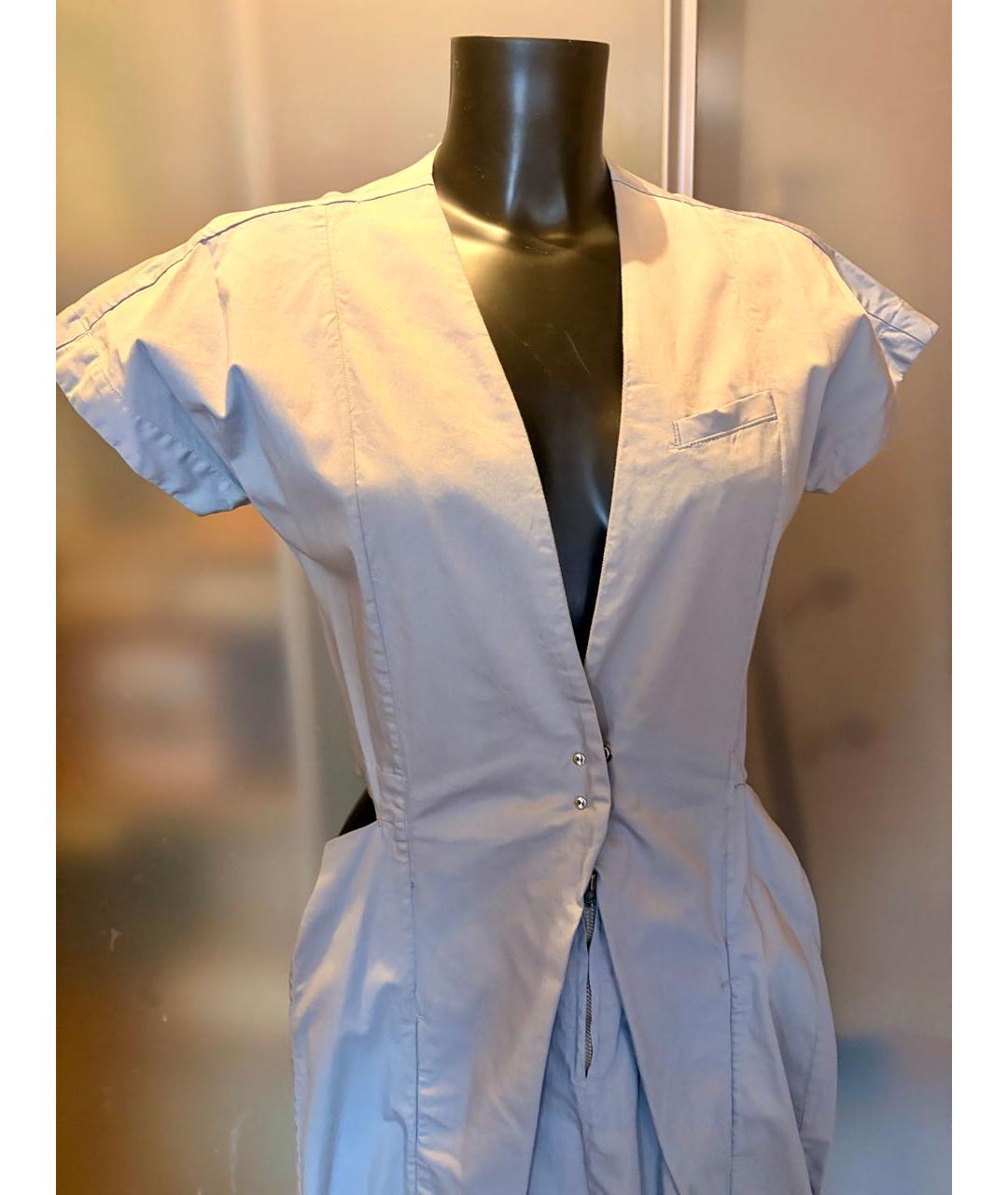 MM6 MAISON MARGIELA Серый хлопковый комбинезон, фото 5