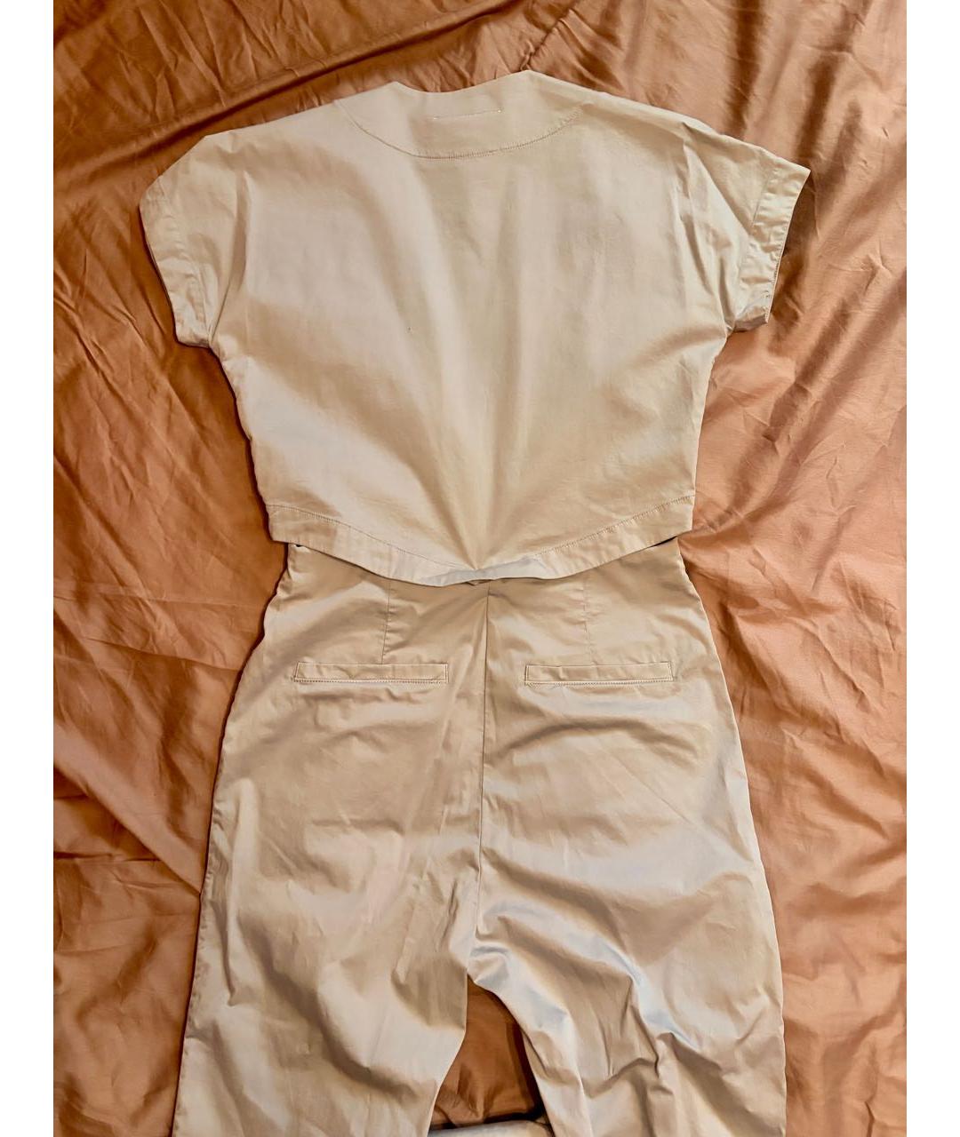 MM6 MAISON MARGIELA Серый хлопковый комбинезон, фото 2