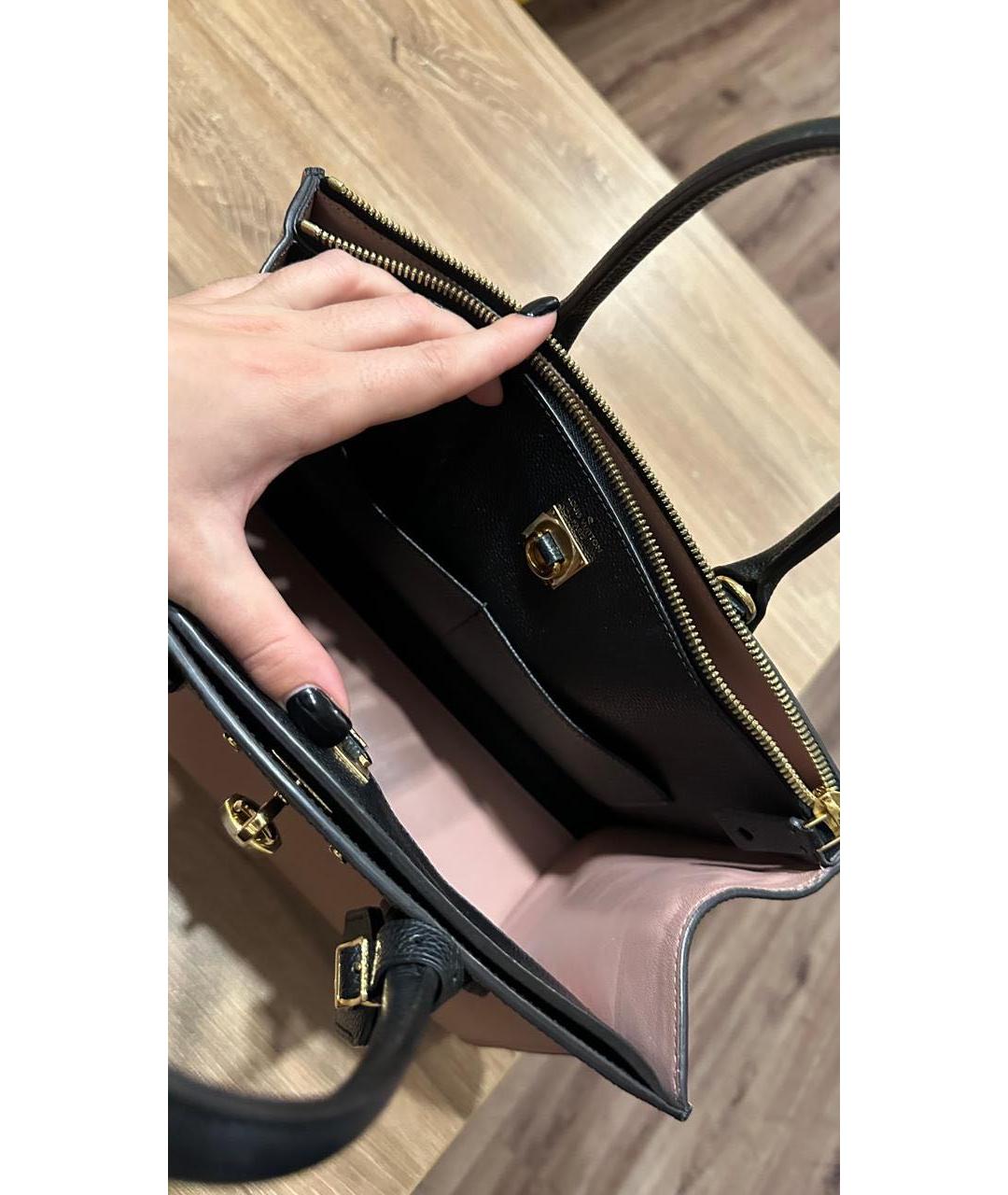 LOUIS VUITTON Бежевая кожаная сумка с короткими ручками, фото 2