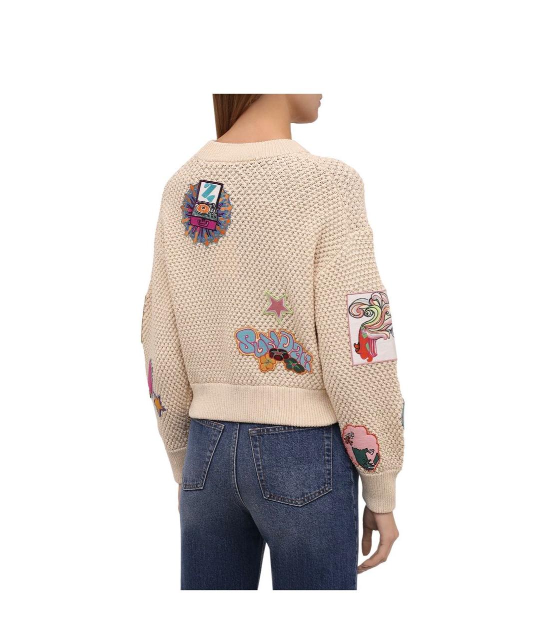 ZIMMERMANN Бежевый хлопковый джемпер / свитер, фото 5