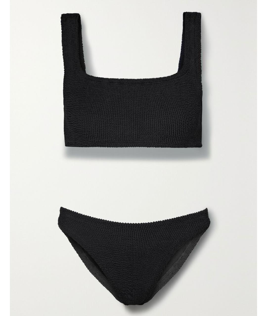 HUNZA G Черный полиамидовый купальник, фото 9