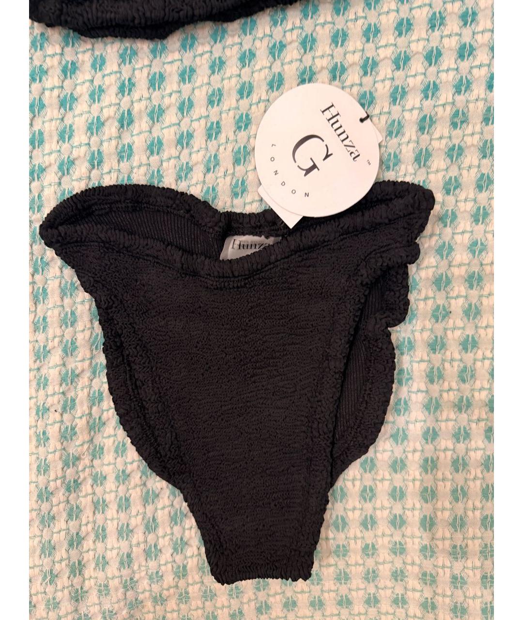 HUNZA G Черный полиамидовый купальник, фото 3