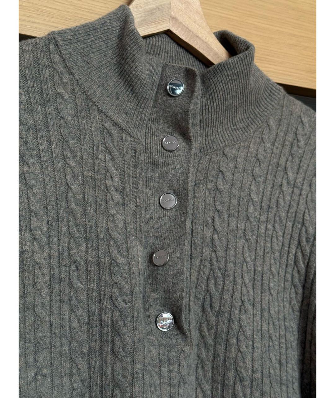 SANDRO Серый шерстяной джемпер / свитер, фото 4
