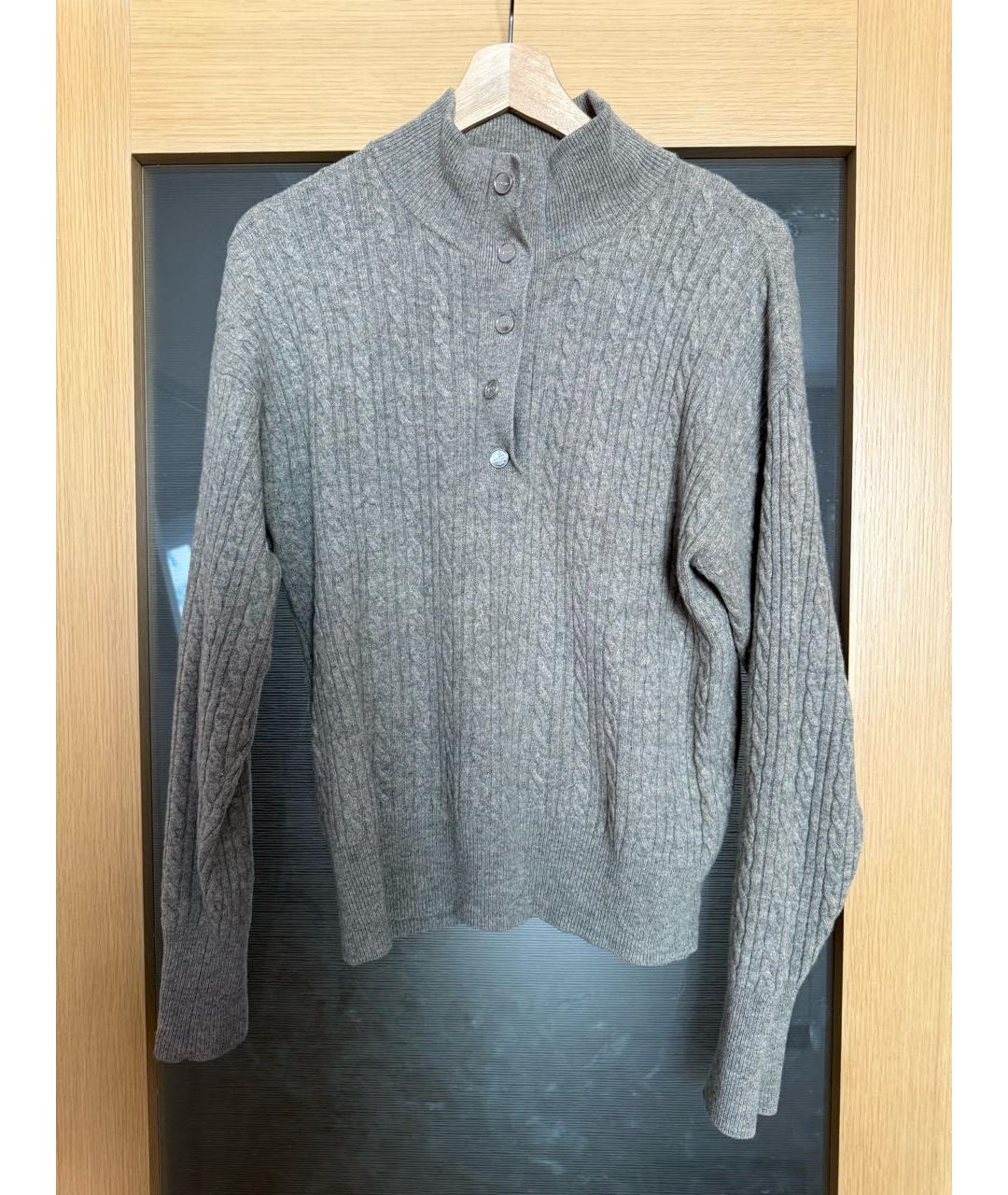 SANDRO Серый шерстяной джемпер / свитер, фото 7