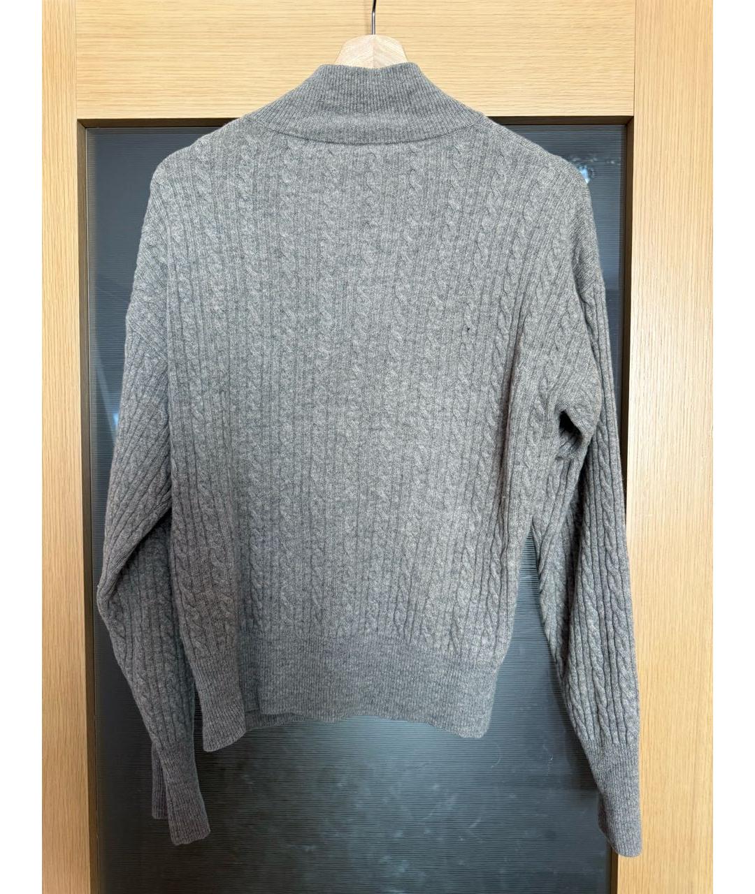 SANDRO Серый шерстяной джемпер / свитер, фото 5