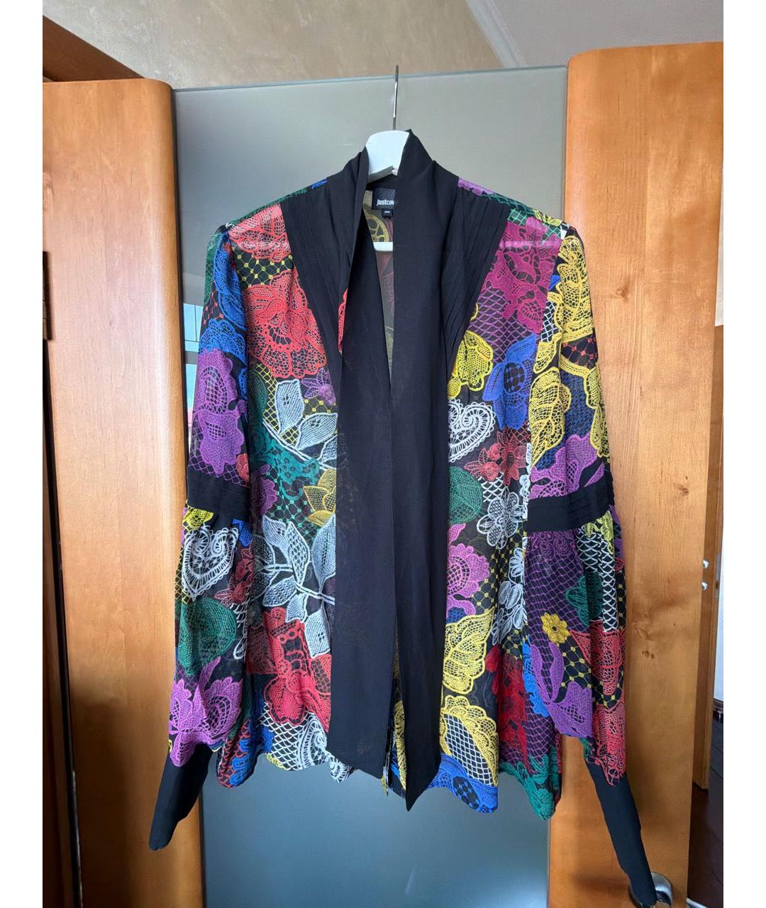 JUST CAVALLI Мульти шелковая блузы, фото 5