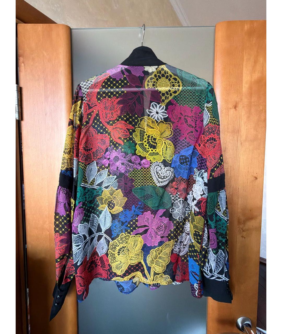 JUST CAVALLI Мульти шелковая блузы, фото 2