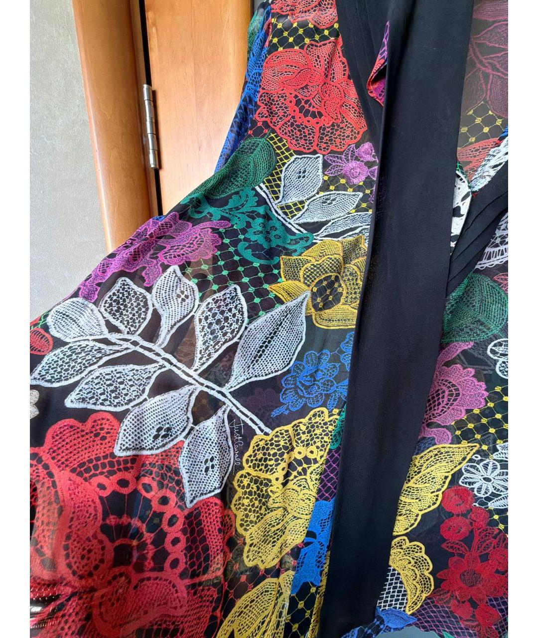 JUST CAVALLI Мульти шелковая блузы, фото 4