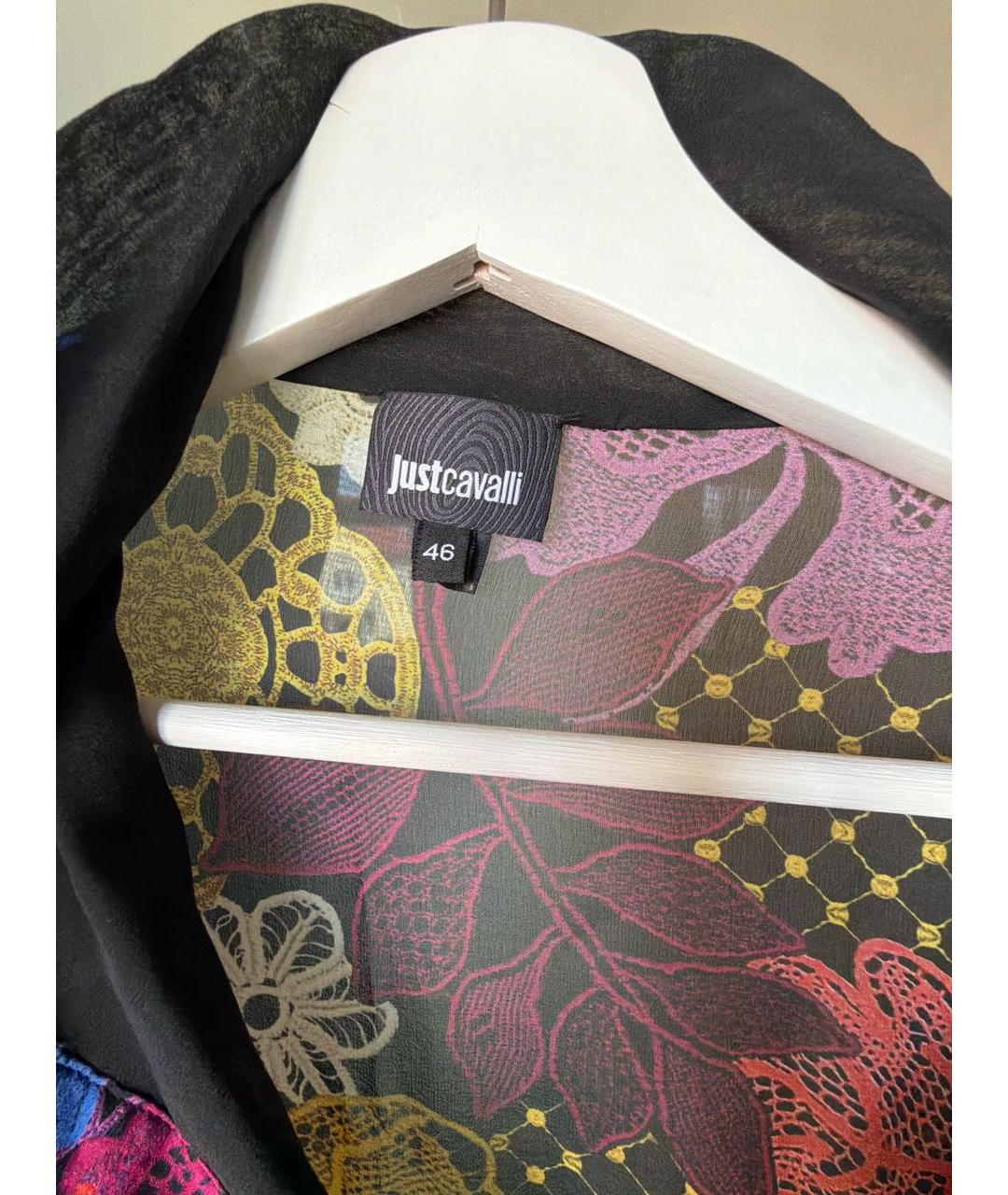 JUST CAVALLI Мульти шелковая блузы, фото 3