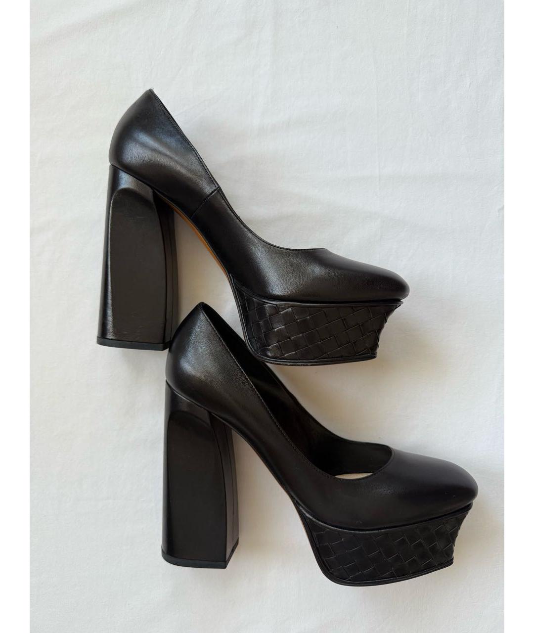 BOTTEGA VENETA Черные кожаные туфли, фото 7