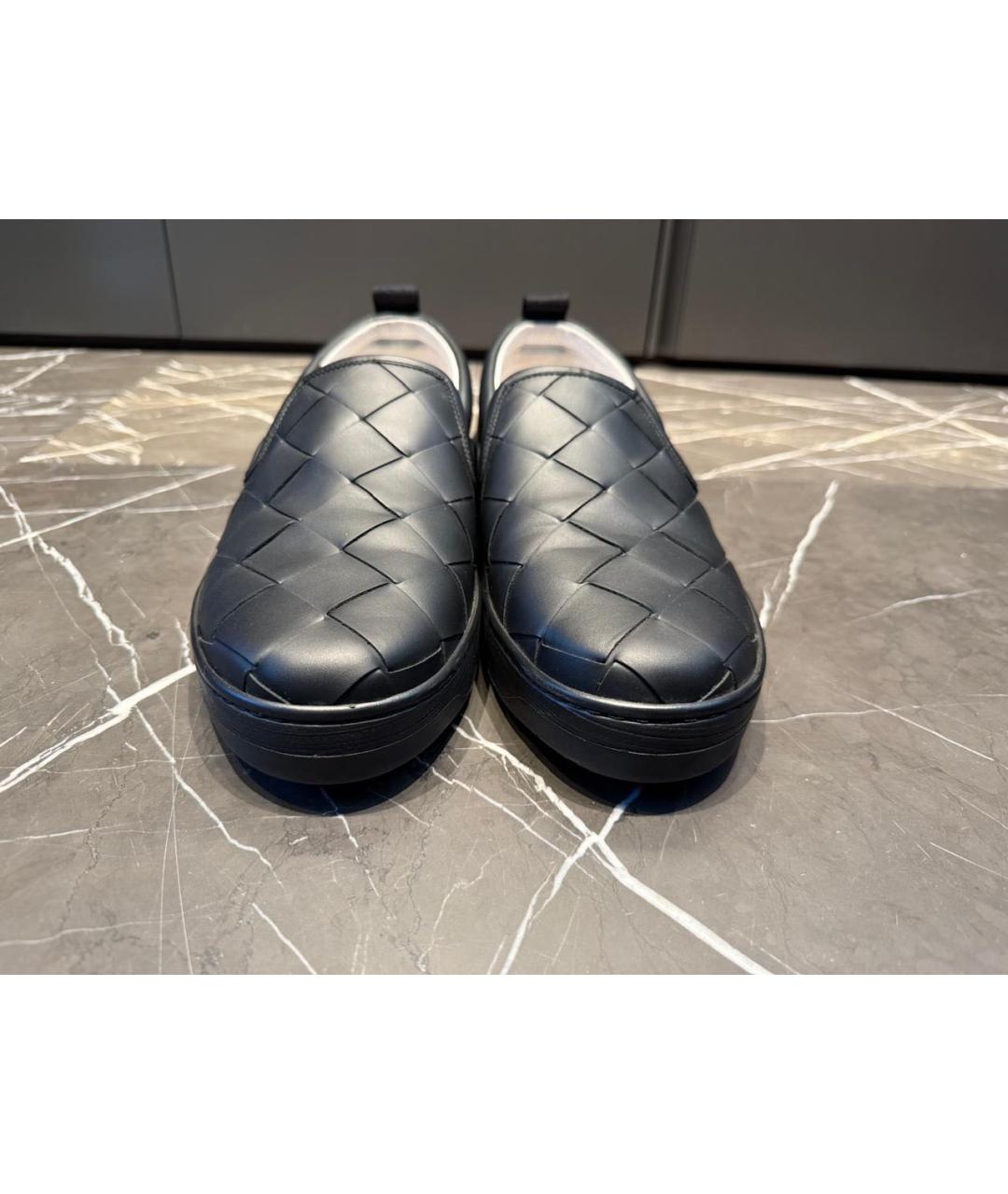 BOTTEGA VENETA Черные кожаные лоферы, фото 2