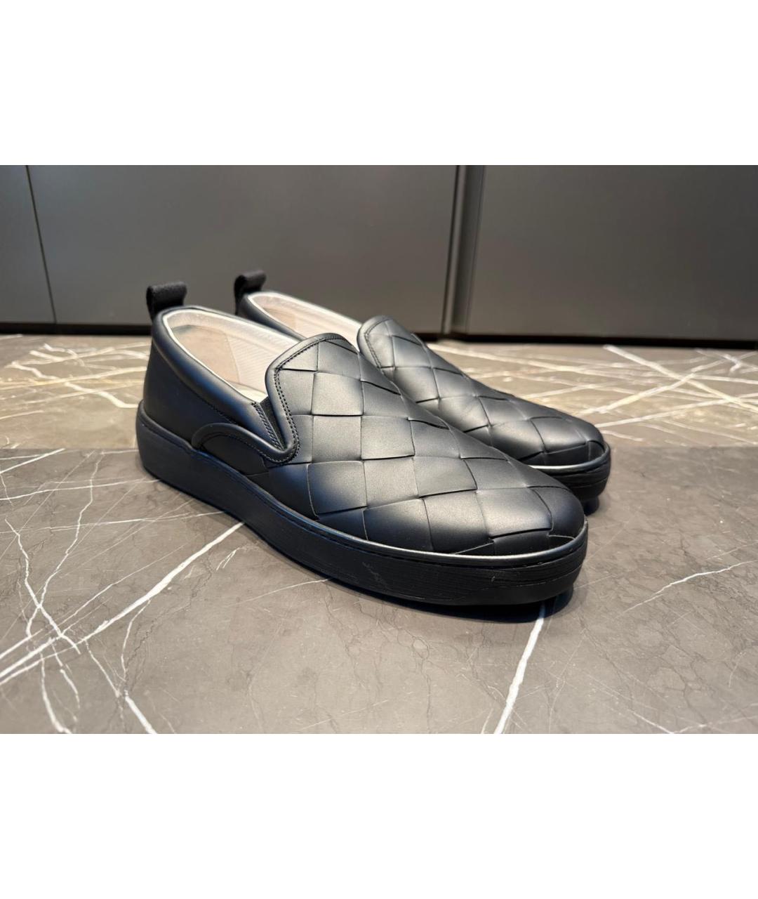 BOTTEGA VENETA Черные кожаные лоферы, фото 7