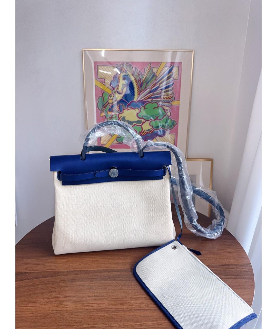 HERMES Тканевая сумка через плечо, фото 9