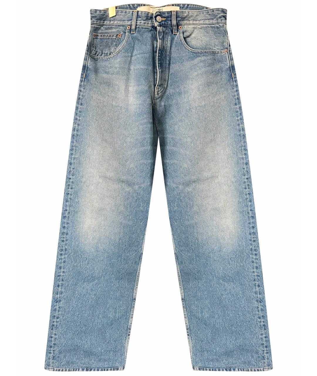 MAISON MARGIELA Голубые прямые джинсы, фото 1