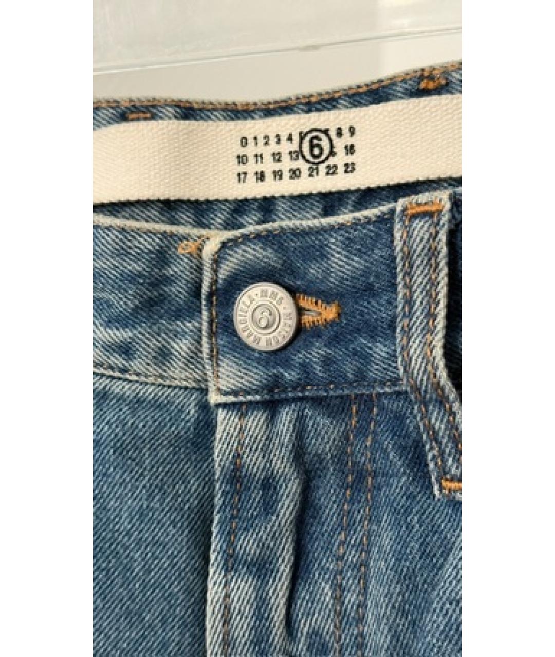 MAISON MARGIELA Голубые прямые джинсы, фото 3