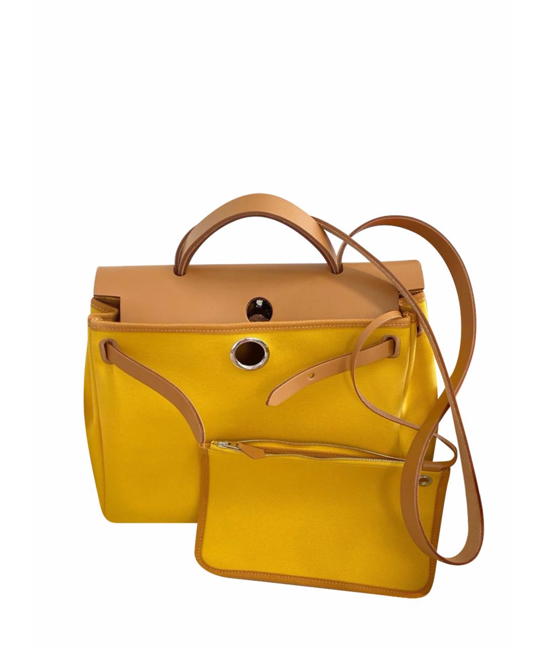 HERMES Синяя тканевая сумка через плечо, фото 10