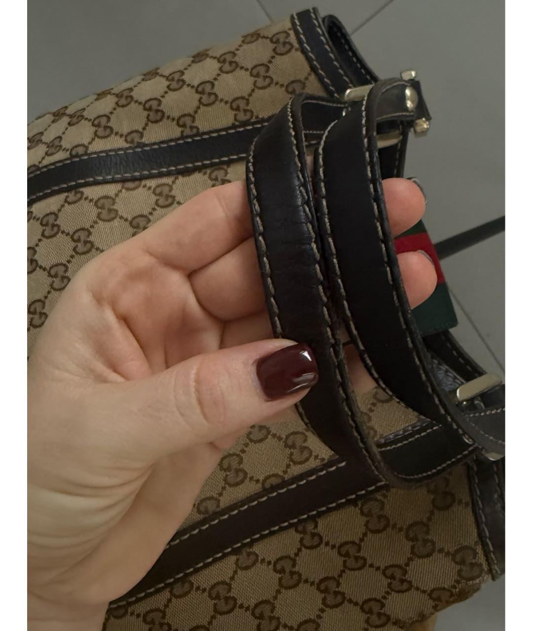 GUCCI Бежевая сумка тоут, фото 4