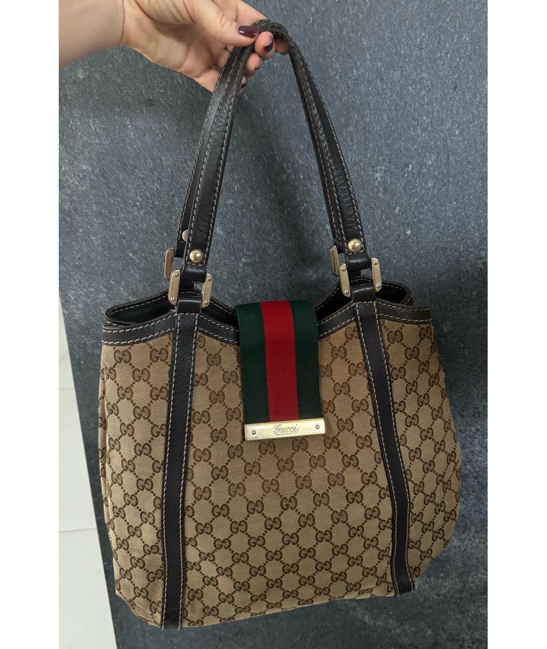 GUCCI Бежевая сумка тоут, фото 2