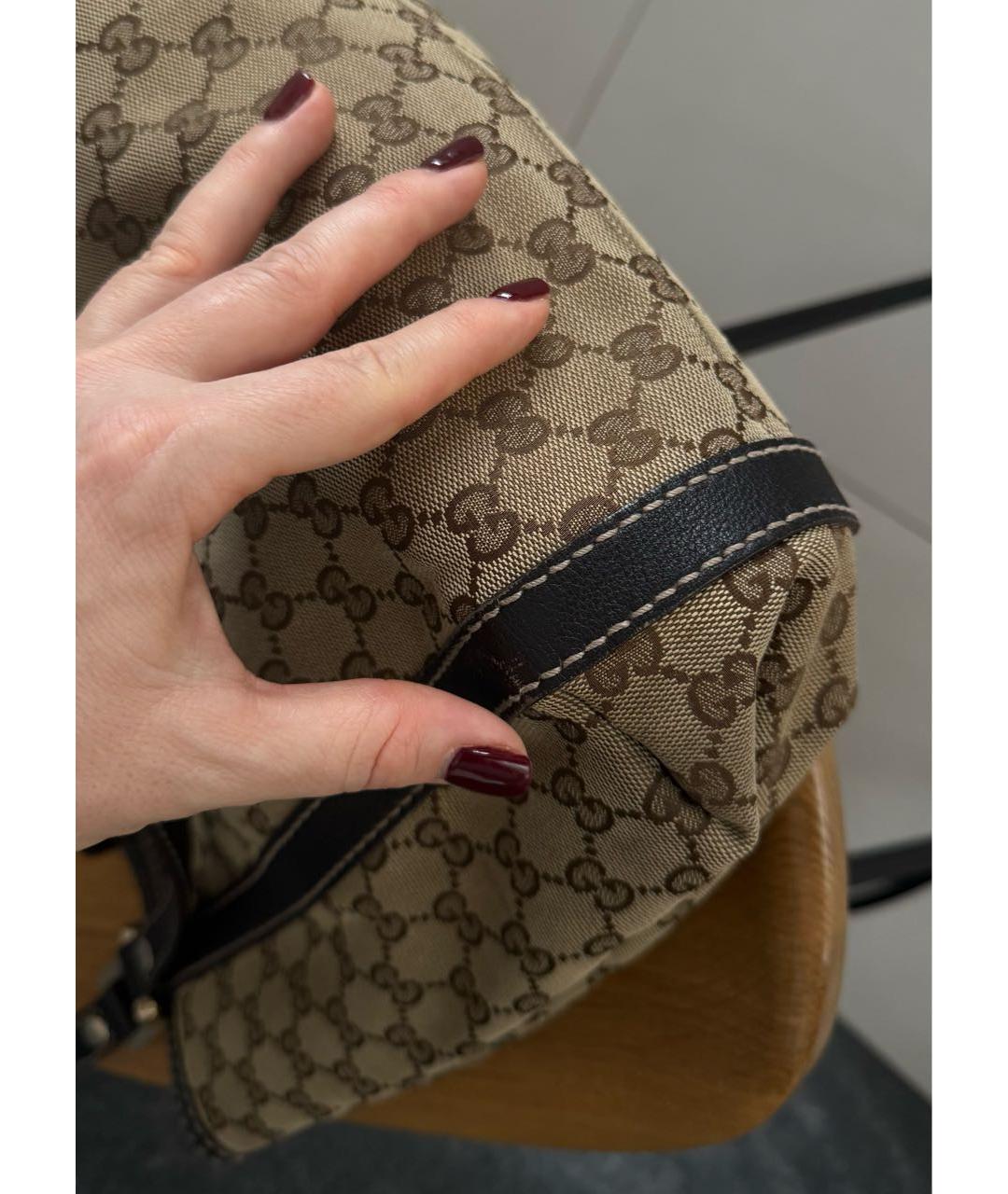 GUCCI Бежевая сумка тоут, фото 6