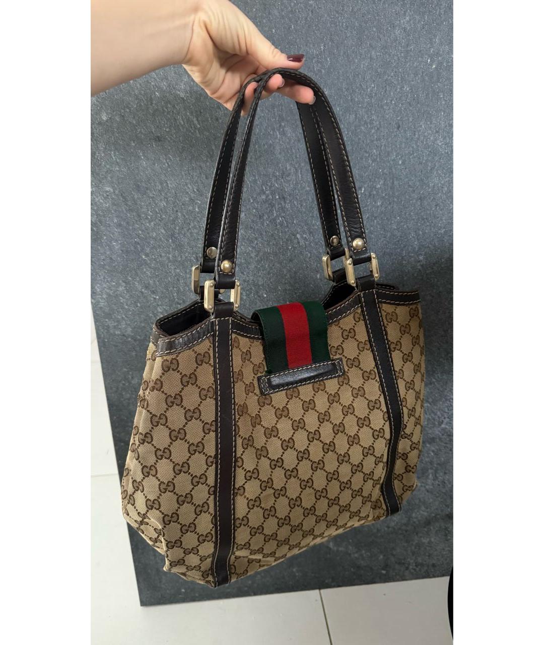 GUCCI Бежевая сумка тоут, фото 3